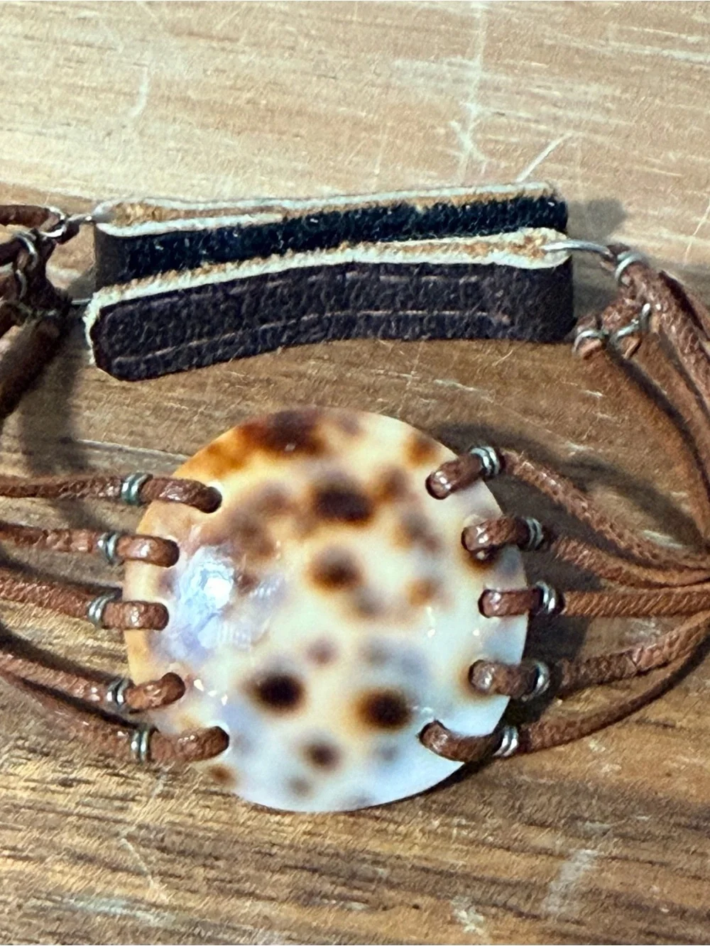 Vintage Limpet Shell Boho Bracelet